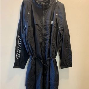 Nike Air Jordan Womens Black Flight Suit Romper Shorts Loose Fit 3XL